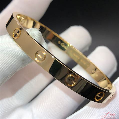 is the cartier love bracelet solid gold